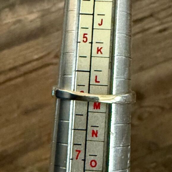 Unique Square Black Onyx Solitaire 925 Sterling Silver Ring Natural Simple Sz 6 - Picture 5 of 5